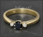 Preview: Brillant Ring 0,49ct; Solitär 0,42ct, 585 Gelbgold